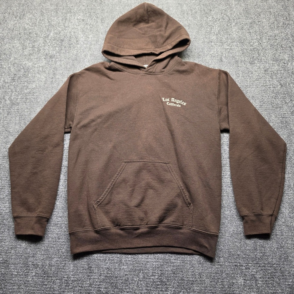 Riot Society Los Angeles California Hoodie Brown Mens Small Pullover Sweatshirt